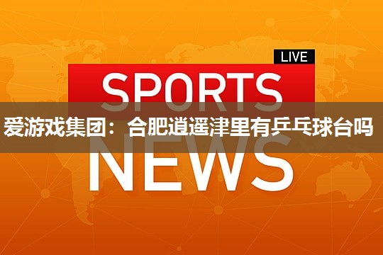 爱游戏集团：合肥逍遥津里有乒乓球台吗
