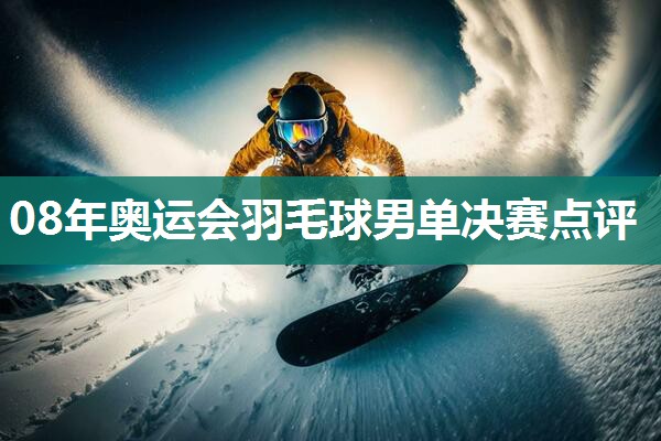 08年奥运会羽毛球男单决赛点评
