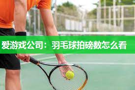 爱游戏公司：羽毛球拍磅数怎么看