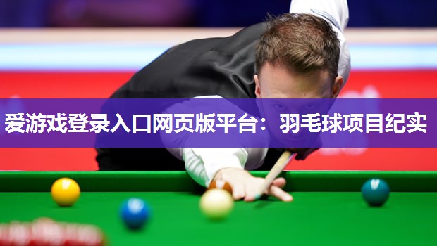爱游戏登录入口网页版平台：羽毛球项目纪实