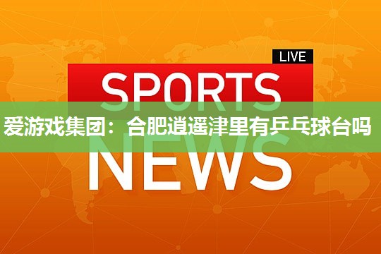 合肥逍遥津里有乒乓球台吗