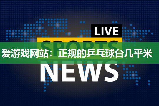 正规的乒乓球台几平米