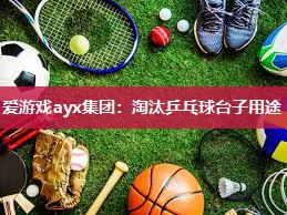 淘汰乒乓球台子用途