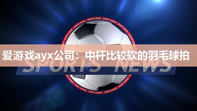 中杆比较软的羽毛球拍