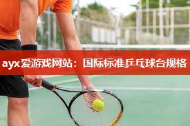 国际标准乒乓球台规格
