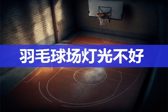 羽毛球场灯光不好