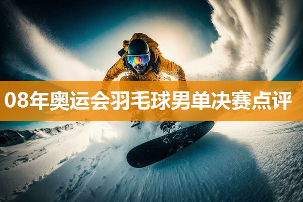 08年奥运会羽毛球男单决赛点评